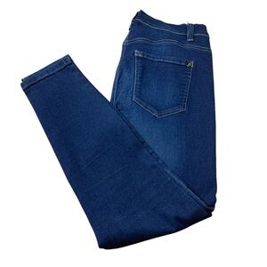 WallFlower Size 9 Skinny Jeans | Dark Wash High-Stretch Denim